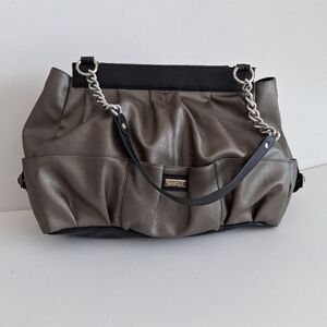 Miche Oakley Shell And Prima Liner Chain Strap Shoulder Bag Purse Metallic